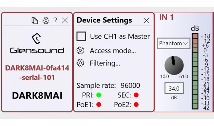 Dark8MAI Controller Device Settings BAN